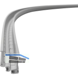 REHAU F�hrungsschiene FLEX,2500mm, Kunststoff lichtgrau