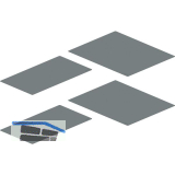 PEKA Antirutschmatten-Set Silikon 450 Magic Corner Standard Walnussgrau