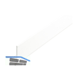 REHAU Frontblende, Breite 25 mm, H�he 46 mm, L 2500 mm, Kunststoff wei�