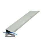 REHAU Abschlussleiste, Breite 47 mm, H�he 25 mm, Kunststoff silber