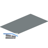 PEKA Antirutschmatte KB 300 mm Hochschrank Standard/Snello Walnussgrau