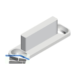 CINETTO PS06 Gleiter zur Designvariante Innenfront, Kunststoff grau