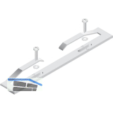 CINETTO PS06 Mittelanschlag, Kunststoff grau