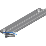 CINETTO PS40 Vorderes Clipteil Befestigung der Laufschiene, Einnuten, KS schwarz