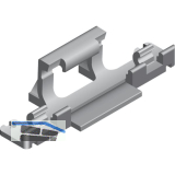 CINETTO PS06/PS40/PS48 Clipteil zu F�hrungsschiene zum Schrauben, schwarz