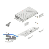 CINETTO PS40 Schiebet�rbeschlag dritte T�r mittig links Aussenfront frontb�ndig