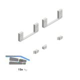 CINETTO PS40.02 Adapter zur Schraubbefestigung, Zamak