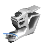 CINETTO PS48 Stopper zu Laufschiene, Kunststoff grau