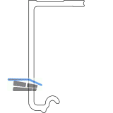 CINETTO PS06 Laufschiene ungelocht, 3000 mm, Aluminium natur eloxiert