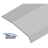 CINETTO PS48 Abdeckprofil 3000 mm, Kunststoff grau