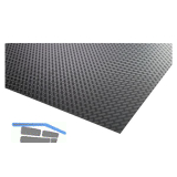 AGOFORM Antirutsch-Einlegematte Tex 524 x 321 mm Umbragrau