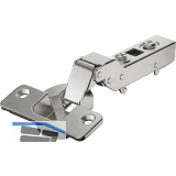 HETTICH Veosys TH 42 Topfscharnier halbaufliegend ged�mpft �W 105� Edelstahl