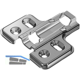 HETTICH Veosys Kreuzmontageplatte, Distanz 0mm, Edelstahl