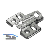 HETTICH Veosys Kreuzmontageplatte, Distanz 2mm, Edelstahl