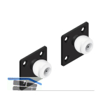 CINETTO Scala Holzschiebeleiter-Set, Stahl schwarz