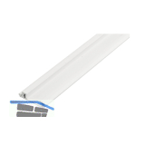 REHAU Zwischengriffleiste, Breite 25,5 mm, H 8 mm, L 2500 mm Kunststoff wei�