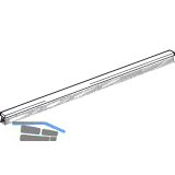 TECSEAL Dichtungsb�rste zu Griffleisten H�he 5 mm, Kunststoff grau