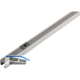 HAWA Clipo Einfach- Laufschiene mit Drehriegel, auf Ma�, Aluminium eloxiert