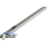 HAWA Clipo 16 H Einfach- Laufschiene mit Drehriegel, auf Ma�, Aluminium eloxiert