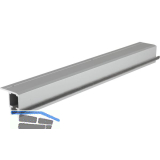 HAWA MULTIFOLD 30 Laufschiene 2500 mm, Aluminium farblos eloxiert