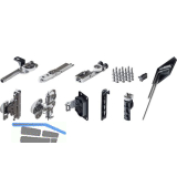 HAWA Folding Concepta III 25 Grundgarnitur Push, T�rh�he 1900 - 2700 mm