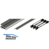 HAWA Folding Concepta III 20 Holm-Set, T�rh�he 1200 - 2200 mm, Alu eloxiert