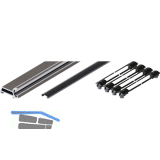 HAWA Folding Concepta III 25 Holm-Set, T�rh�he 1900 - 2700 mm, Alu schwarz elox.