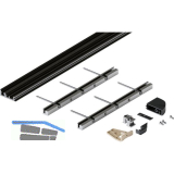 HAWA Folding Concepta III Bodenprofil-Set 2-trg., Alu schwarz eloxiert