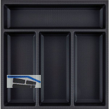 AGOFORM Besteckeinsatz Sky 400/45 Kunststoff schwarz