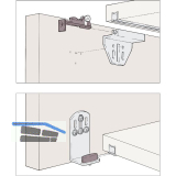 HAWA Clipo 15 H Beschl�gegarnitur 1000 x 1400, 1 t�rig