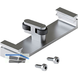 HAWA Concepta III Connector unten 110 mm fixer Sockel f�r zwei Dreh-Einschiebet.