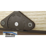 ZIEHL 25 Laufrolle zum Anschrauben Kugelgelagert, Bohr � 30, Kunststoff braun