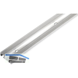 HAWA Clipo 15 H IS/MS Doppel-Laufschiene gelocht, 2500mm, Aluminium eloxiert