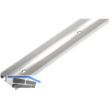 HAWA Clipo 16 H/HM IS, H MS Doppel-Laufschiene gelocht, 2500 mm, Alu eloxiert