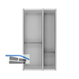 NINKA Schubkasteneinsatz-Set Cuisio KB 350 mm MERIVOBOX Kunststoff Graphit