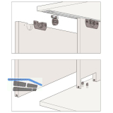 HAWA Clipo 16 H IS - Schiebet�rbeschlag Innenfront, 2-t�rig