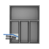 AGOFORM Besteckeinsatz Sky 550/45 Kunststoff schiefergrau