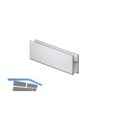 VITRIS Laufschuh bis 6 mm Glasst�rke auf Ma�, Aluminium natur eloxiert