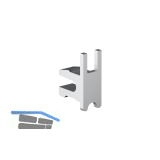 VITRIS Endplatte, Glasst�rke bis 6 mm, Kunststoff silberfarbig