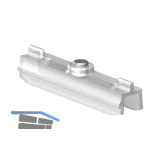 VITRIS Klapperschutz/Aush�ngesicherung, Glasst�rke 6 mm, Kunststoff transparent