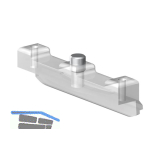 VITRIS Anschlagd�mpfer/Aush�ngesicherung, Glasst�rke 8 mm Kunststoff transparent