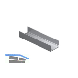 VITRIS Rahmenprofil auf Ma�, Aluminium natur eloxiert