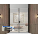 ARLU DIVINA� Festverglasung mit Dreht�r rechts 2600 x 2000 mm, schwarz