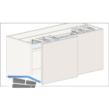 HAWA Frontino 20 H FS Schiebet�rbeschlag; Typ OS6, 2 t�rig; KAM 2200-2400