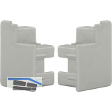 KNOKE SMART CASE Abdeckkappenset aufgesetzte Montage, Kunststoff silberfarbig