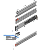 BLUM REVEGO duo Pocketschienen-Set 450 mm, rechts