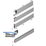 BLUM REVEGO duo Pocketschienen-Set 750 mm, links