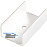 HAWA Combino 20/35 H Clip-Teil gelocht f�r Holzblende, Aluminium eloxiert