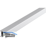 HAWA Regal B F�hrungsschiene zum Aufclipsen auf Ma�, Aluminium eloxiert