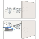 HAWA Regal - B H(SP) FS Beschl�gegarnitur 1200 x 2000, 1 t�rig